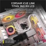 Corsair iCUE LINK TITAN 360 RX LCD Cooling Fan/Radiator/Water Block