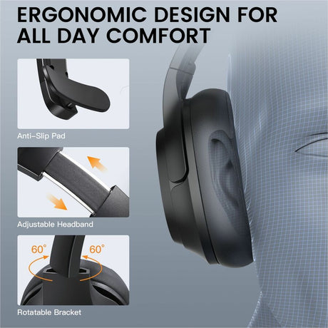 EKSA H1 Pro AI-Powered ENC Wireless Headset