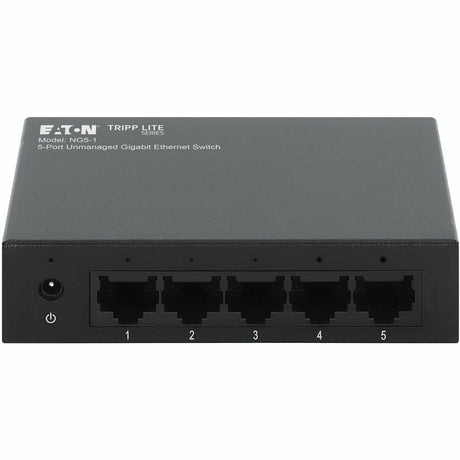 Eaton Tripp Lite Series 5-Port 10/100/1000 Mbps Desktop Gigabit Ethernet Unmanaged Switch, Metal Enclosure