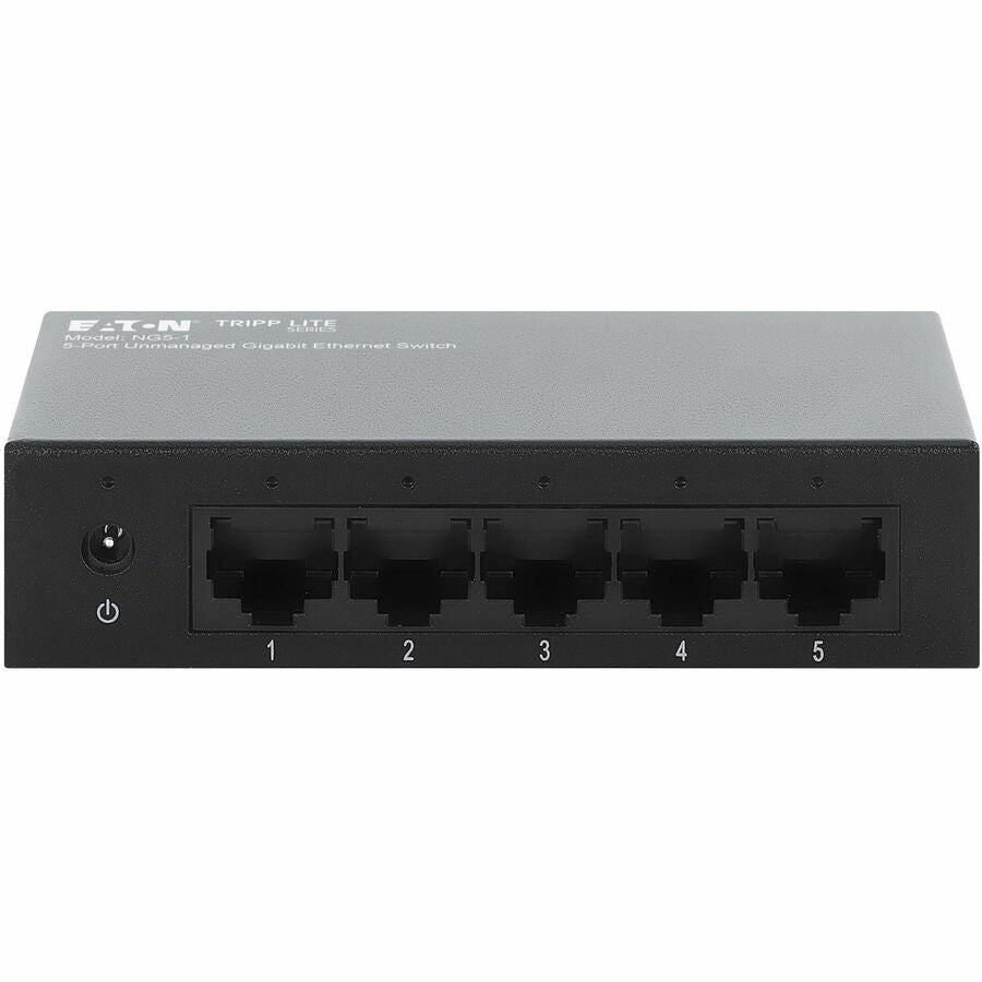 Eaton Tripp Lite Series 5-Port 10/100/1000 Mbps Desktop Gigabit Ethernet Unmanaged Switch, Metal Enclosure