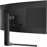 V7 L340WQ-HAS-N 34" Class UW-QHD Curved Screen LED Monitor - 21:9 - Black