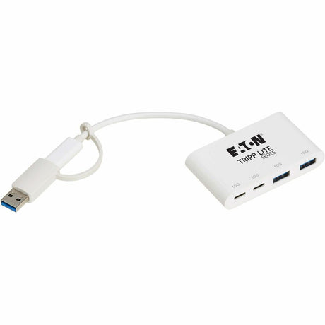Eaton Tripp Lite Series 4-Port USB-C Hub - USB 3.2 Gen 2 (10 Gbps), 2 USB-A & 2 USB-C Ports, Thunderbolt 3, White