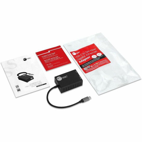 SIIG USB-C to SFP Fiber Gigabit Ethernet Adapter - TAA compliant