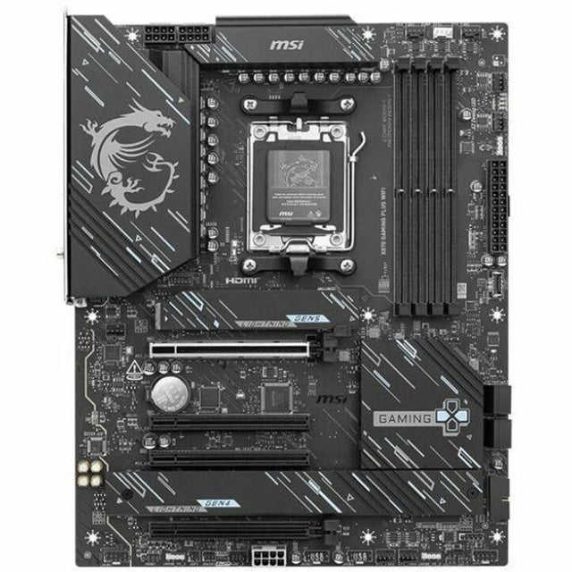 MSI X870 GAMING PLUS WIFI Gaming Desktop Motherboard - AMD X870 Chipset - Socket AM5 - ATX