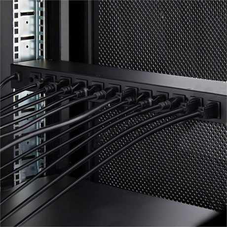 StarTech.com 12-Outlet Horizontal Rack Mount Metered PDU, 1U Server Power Strip w/Surge Protector, 125V/15A, 8ft (2.4m) Power Cord, TAA