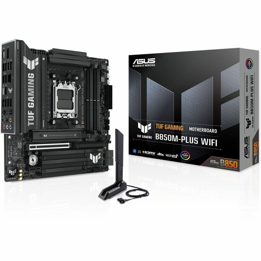 TUF B850M-PLUS WIFI Gaming Desktop Motherboard - AMD B850 Chipset - Socket AM5 - Micro ATX