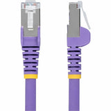 StarTech.com 50ft Purple CAT6a Ethernet Cable, Snagless RJ45, 10G, 100W PoE, S/FTP, LSZH, 27AWG Pure Copper, 500MHz, Shielded Network Cord