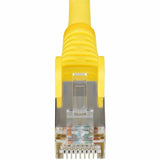 StarTech.com 1ft Yellow CAT6a Ethernet Cable, Snagless RJ45, 10G, 100W PoE, S/FTP, LSZH, 27AWG Pure Copper, 500MHz, Shielded Network Cord