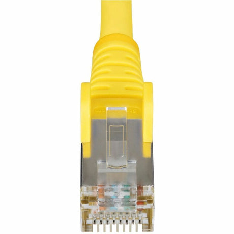 StarTech.com 1ft Yellow CAT6a Ethernet Cable, Snagless RJ45, 10G, 100W PoE, S/FTP, LSZH, 27AWG Pure Copper, 500MHz, Shielded Network Cord