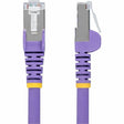 StarTech.com 5ft Purple CAT6a Ethernet Cable, Snagless RJ45, 10G, 100W PoE, S/FTP, LSZH, 27AWG Bare Copper, 500MHz, Shielded Network Cord