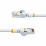 StarTech.com 50ft White CAT6a Ethernet Cable, Snagless RJ45, 10G, 100W PoE, S/FTP, LSZH, 27AWG Pure Copper, 500MHz, Shielded Network Cord