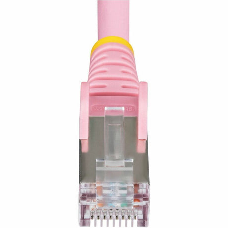 StarTech.com 25ft Pink CAT6a Ethernet Cable, Snagless RJ45, 10G, 100W PoE, S/FTP, LSZH, 27AWG Bare Copper, 500MHz, Shielded Network Cord