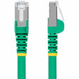 StarTech.com 25ft Green CAT6a Ethernet Cable, Snagless RJ45, 10G, 100W PoE, S/FTP, LSZH, 27AWG Bare Copper, 500MHz, Shielded Network Cord