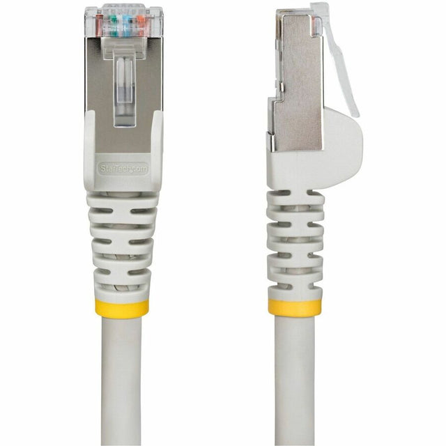 StarTech.com 10ft Gray CAT6a Ethernet Cable, Snagless RJ45, 10G, 100W PoE, S/FTP, LSZH, 27AWG Bare Copper, 500MHz, Shielded Network Cord