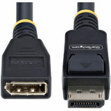 StarTech.com 10ft (3m) DisplayPort 1.4 Extension Cable, DP 1.4 Port Saver Cable, 8K 60Hz, DisplayPort Extension Adapter Cord, Male to Female