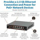 Eaton Tripp Lite Series 5-Port 2.5 Gbps Desktop Gigabit Ethernet Unmanaged Switch with PoE+ Pass-Through, 70W, Metal Enclosure, TAA