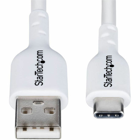 StarTech.com 10ft (3m) USB-A to USB-C Charging Cable, Charge & Sync, 3A, USB 2.0, TPE Jacket - White USB Charging Cord