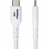 StarTech.com 10ft (3m) USB-A to USB-C Charging Cable, Charge & Sync, 3A, USB 2.0, TPE Jacket - White USB Charging Cord