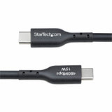 StarTech.com 15ft (4.5m) USB-A to USB-C Charging Cable, Charge & Sync, 3A, USB 2.0, TPE Jacket - Black USB Charging Cord
