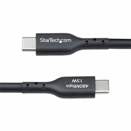 StarTech.com 15ft (4.5m) USB-A to USB-C Charging Cable, Charge & Sync, 3A, USB 2.0, TPE Jacket - Black USB Charging Cord