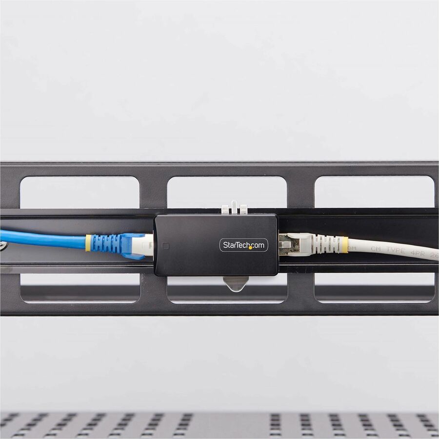 StarTech.com 1-Port Gigabit Network Isolator, Compact In-line RJ45 Ethernet Coupler with 4kV Galvanic Isolation, DIN Rail Mountable, TAA