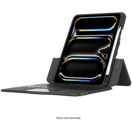 Targus Versavu THZ988US Keyboard/Cover Case (Folio) for 11" Apple iPad Pro 11 (2024) Tablet - Black