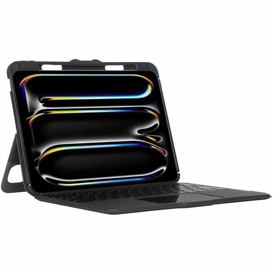 Targus Versavu THZ988US Keyboard/Cover Case (Folio) for 11" Apple iPad Pro 11 (2024) Tablet - Black