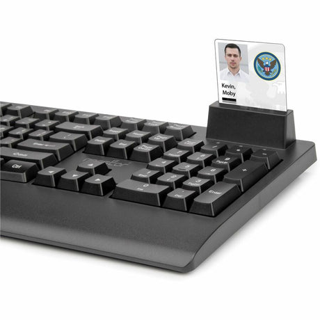 Rocstor KS18 Security USB Keyboard with Built-in Smart Card Reader -104 Keys