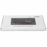 Rocstor KS18 Security USB Keyboard with Built-in Smart Card Reader -104 Keys