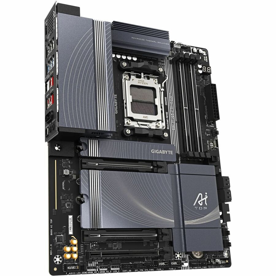 Gigabyte Ultra Durable B850 AI TOP Gaming Desktop Motherboard - AMD B850 Chipset - Socket AM5 - ATX