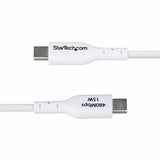 StarTech.com 3ft (91cm) USB-A to USB-C Charging Cable, Charge & Sync, 3A, USB 2.0, TPE Jacket - White USB Charging Cord