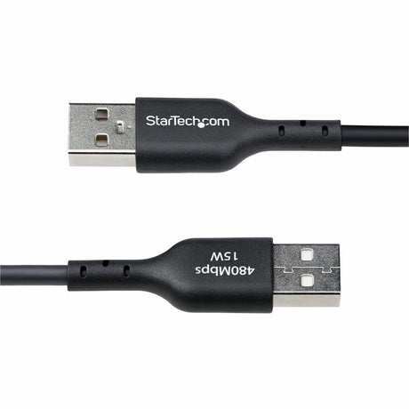 StarTech.com 6ft (1.8m) USB-A to USB-C Charging Cable, Charge & Sync, 3A, USB 2.0, TPE Jacket - Black USB Charging Cord