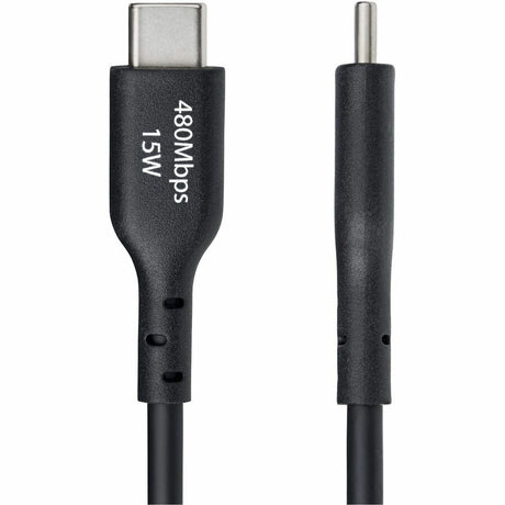 StarTech.com 6ft (1.8m) USB-A to USB-C Charging Cable, Charge & Sync, 3A, USB 2.0, TPE Jacket - Black USB Charging Cord