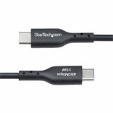 StarTech.com 3ft (91cm) USB-A to USB-C Charging Cable, Charge & Sync, 3A, USB 2.0, TPE Jacket - Black USB Charging Cord