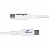 StarTech.com 6ft (1.8m) USB-A to USB-C Charging Cable, Charge & Sync, 3A, USB 2.0, TPE Jacket - White USB Charging Cord