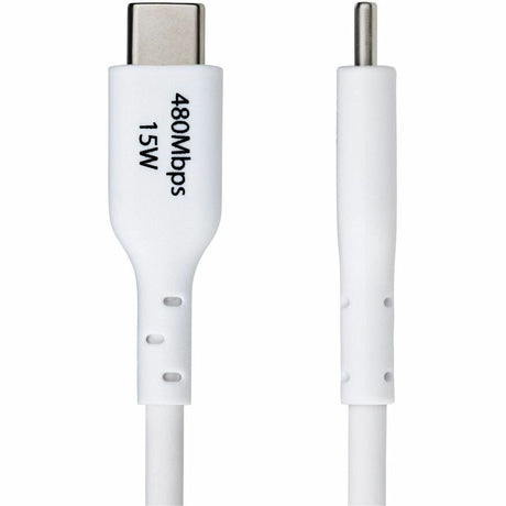 StarTech.com 6ft (1.8m) USB-A to USB-C Charging Cable, Charge & Sync, 3A, USB 2.0, TPE Jacket - White USB Charging Cord