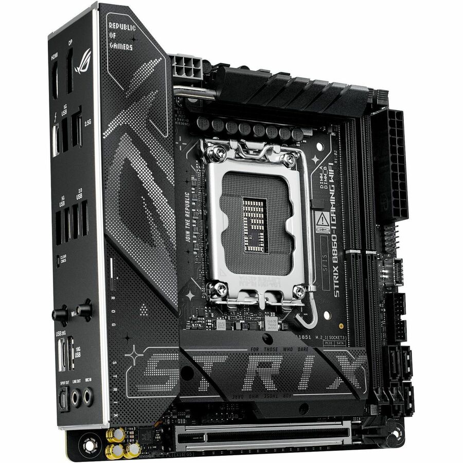 Asus ROG Strix B860-I GAMING WIFI Gaming Desktop Motherboard - Intel B860 Chipset - Socket LGA-1851 - Mini ITX