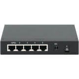 Eaton Tripp Lite Series 5-Port 10/100/1000 Mbps PoE-Powered Desktop Gigabit Ethernet Unmanaged Switch with PoE+ Pass-Through, 65W, Metal Enclosure