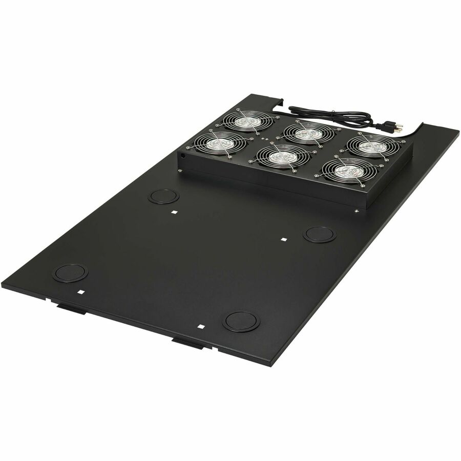 Eaton Tripp Lite Series SmartRack Roof-Mounted Fan Panel for Deep Rack Enclosure Cabinets - 6 120V Fans, 630 CFM, 5-15P Plug