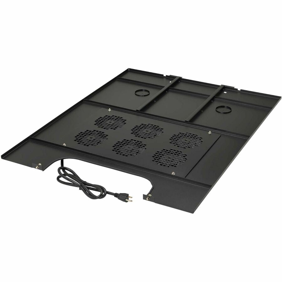 Eaton Tripp Lite Series SmartRack Roof-Mounted Fan Panel for Wide Rack Enclosure Cabinets - 6 120V Fans, 630 CFM, 5-15P Plug