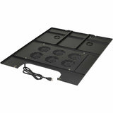Eaton Tripp Lite Series SmartRack Roof-Mounted Fan Panel for Wide Rack Enclosure Cabinets - 6 120V Fans, 630 CFM, 5-15P Plug