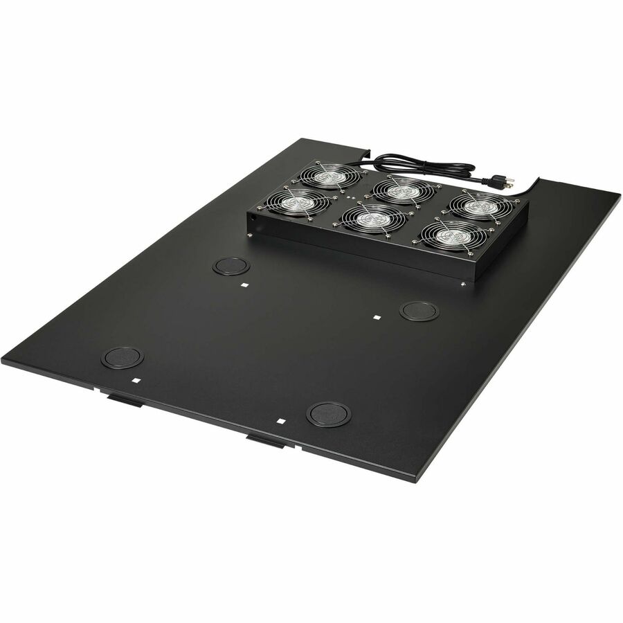 Eaton Tripp Lite Series SmartRack Roof-Mounted Fan Panel for Deep and Wide Rack Enclosure Cabinets - 6 120V Fans, 630 CFM, 5-15P Plug