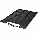 Eaton Tripp Lite Series SmartRack Roof-Mounted Fan Panel for Deep and Wide Rack Enclosure Cabinets - 6 120V Fans, 630 CFM, 5-15P Plug