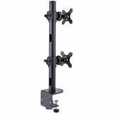 StarTech.com Desk Mount For 2x Vertically Stacked Monitors, Dual 49" , Total 70lb/32kg, C-Clamp, VESA, Widescreen 16:9/Ultrawide 32:9, TAA