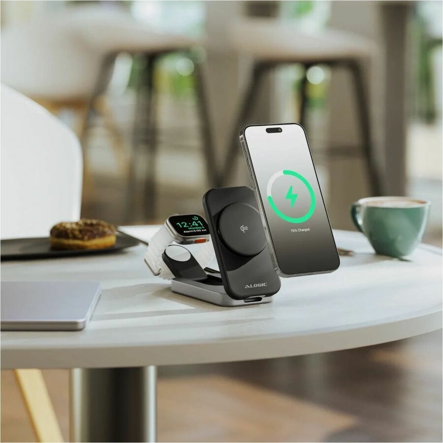 Alogic Flip 2-in-1 Qi2 Fast Wireless Charging Stand