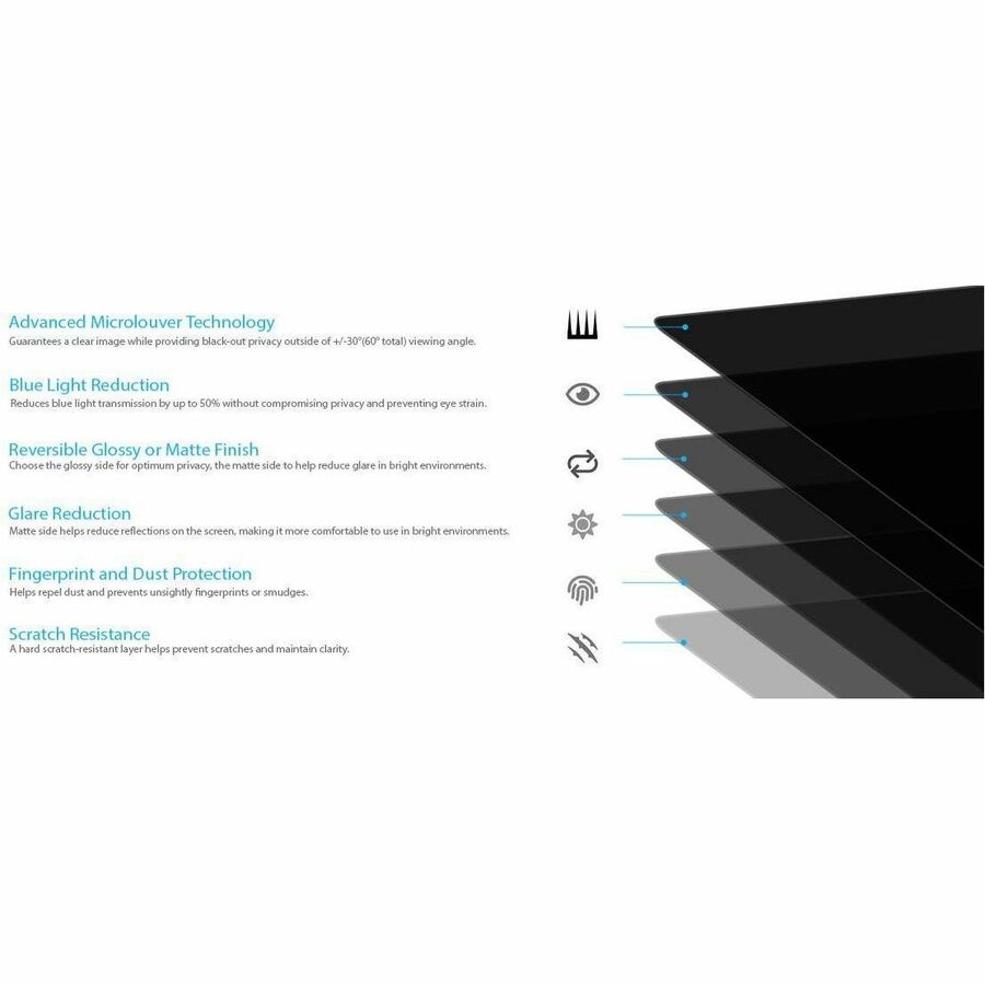 V7 ScreenSentry 34.0" Privacy Filter for Widescreen Monitors - 21:9 Aspect Ratio
