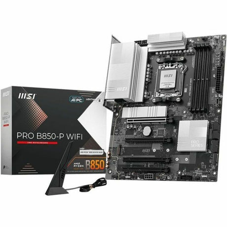 MSI Pro B850-P WIFI Gaming Desktop Motherboard - AMD B850 Chipset - Socket AM5 - ATX