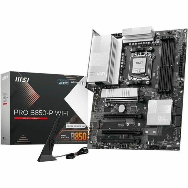 MSI Pro B850-P WIFI Gaming Desktop Motherboard - AMD B850 Chipset - Socket AM5 - ATX