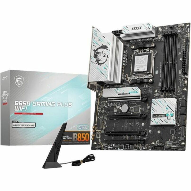 MSI B850 GAMING PLUS WIFI Gaming Desktop Motherboard - AMD B850 Chipset - Socket AM5 - ATX