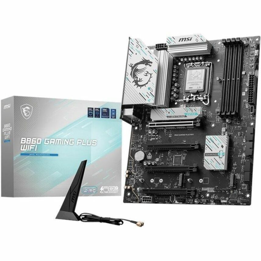 MSI B860 GAMING PLUS WIFI Gaming Desktop Motherboard - Intel B860 Chipset - Socket LGA-1851 - ATX